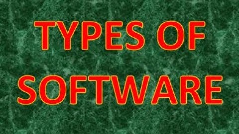 Two Main Types of Software || Lecture 10 || 1st Year Computer Science || Mubarik Siddique