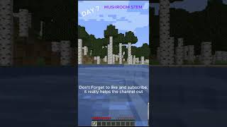 Walking in a straight line DAY 7 #challenge #minecraft #shorts #survival #gaming