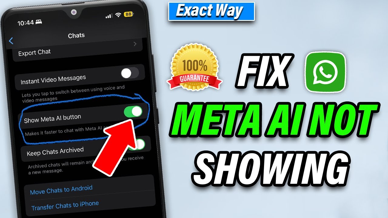 How to Fix Meta AI Not Showing on Whatsapp [ 100% Solved ] How to get ...