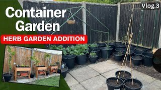 Container Garden: Herb Garden Addition