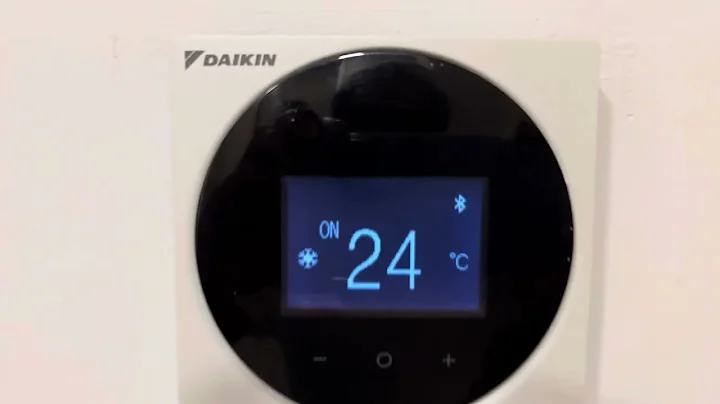 Daikin Thermostat, how to turn on and off
