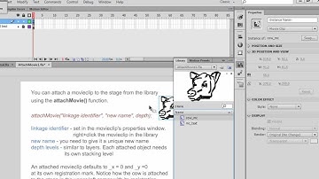 Flash Catching Game 4 - AttachMovie function