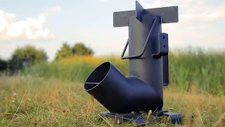 Camping Rocket Stove “Rock” For Camping and Survival