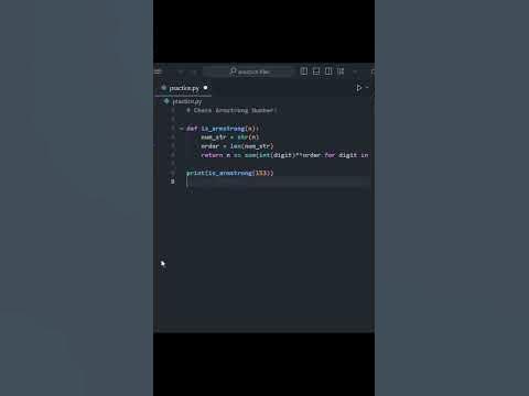 Check Armstrong Number | #python #pythonprogramming#coding#learnpython ...
