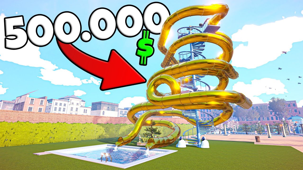 ❄️ KUPIŁEM EPICKĄ ZJEŻDŻALNIE ZA PÓŁ MILIONA DOLARÓW | Waterpark Simulator |