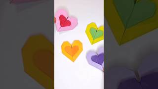 قلب بالورق الملون #diy #هاندميد #craft #اعمال_يدوية #افكار