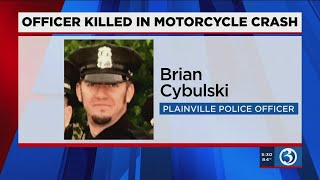 VIDEO: Plainville police mourn officer killed in Torrington motorcycle crash