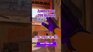 ZywOo Uses 200 IQ Flash Inferno CS2 #cs2 #csgo #faceit