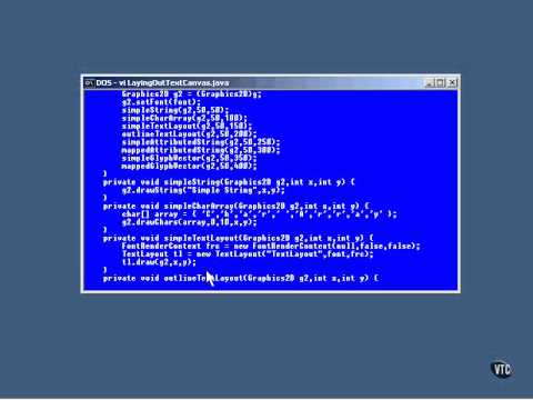 Lesson1 Ways of Displaying Text pt  1 | Java Graphics Tutorial