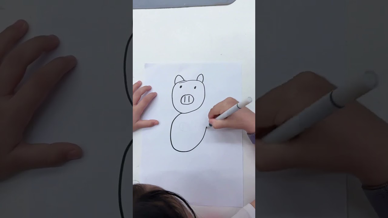 The Joker teaches Harley Quinn how to draw a pig 