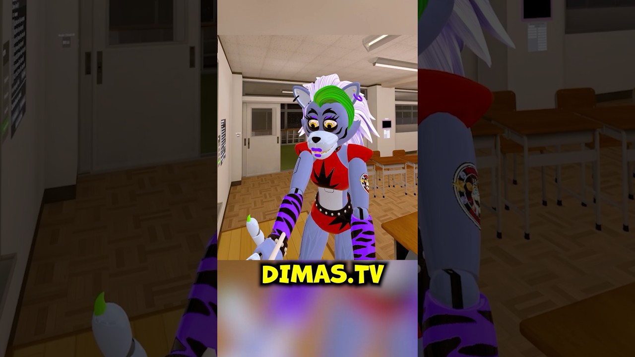 VR Гига Монти пришёл в школу учится в VRChat FNAF COOP ВРчат Злой учитель часть 3