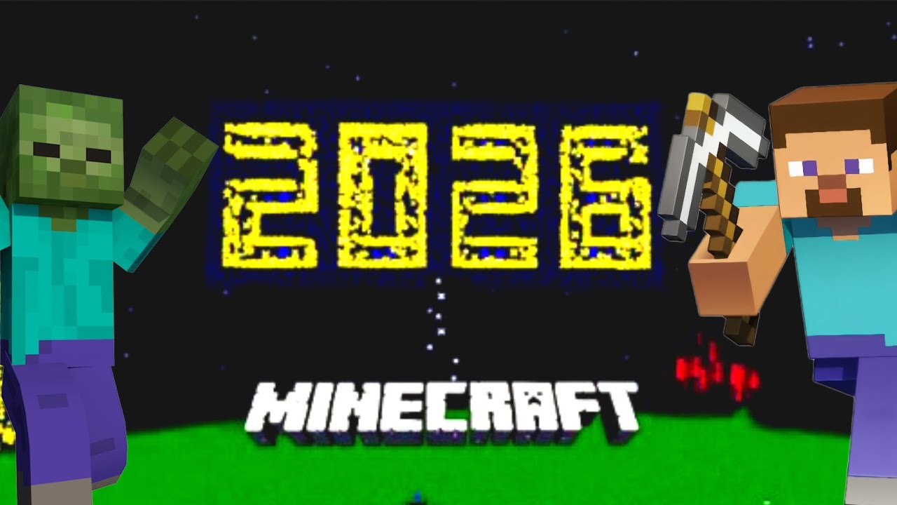 I celebrate 2026 happy new year in my Minecraft world 😜 - YouTube