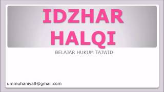 Belajar Hukum Tajwid IDZHAR HALQI Lengkap Beserta Contoh di Dalam Al Quran