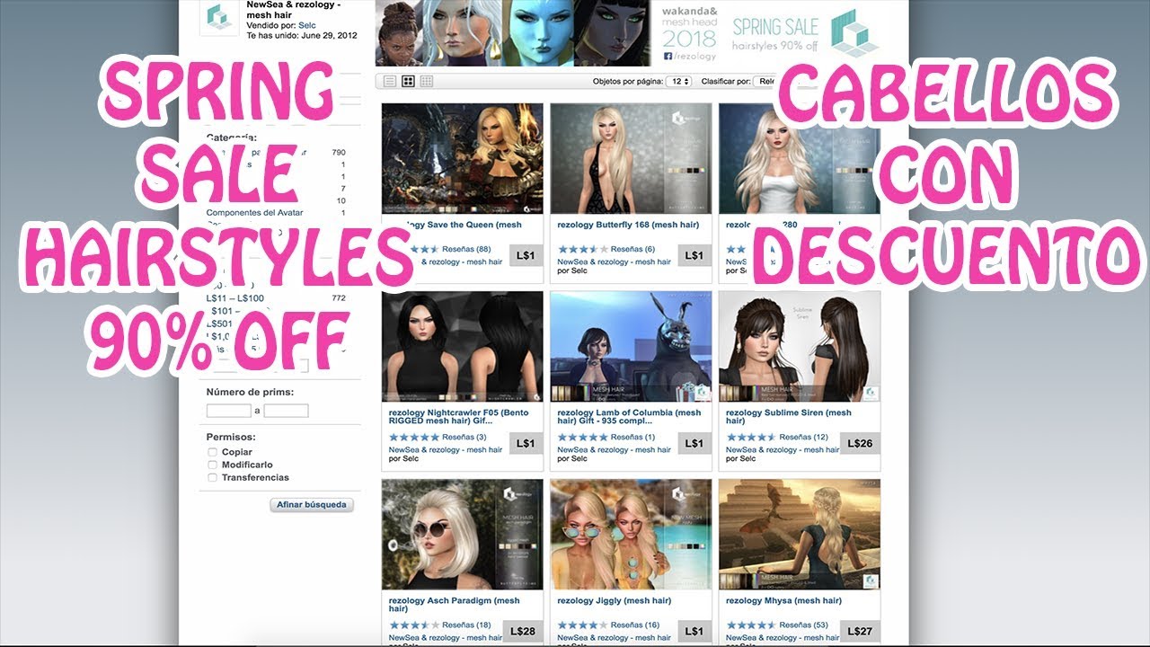 discounts on hotels CABELLOS CON DESCUENTO | SPRING SALE HAIRSTYLES | SECOND LIFE