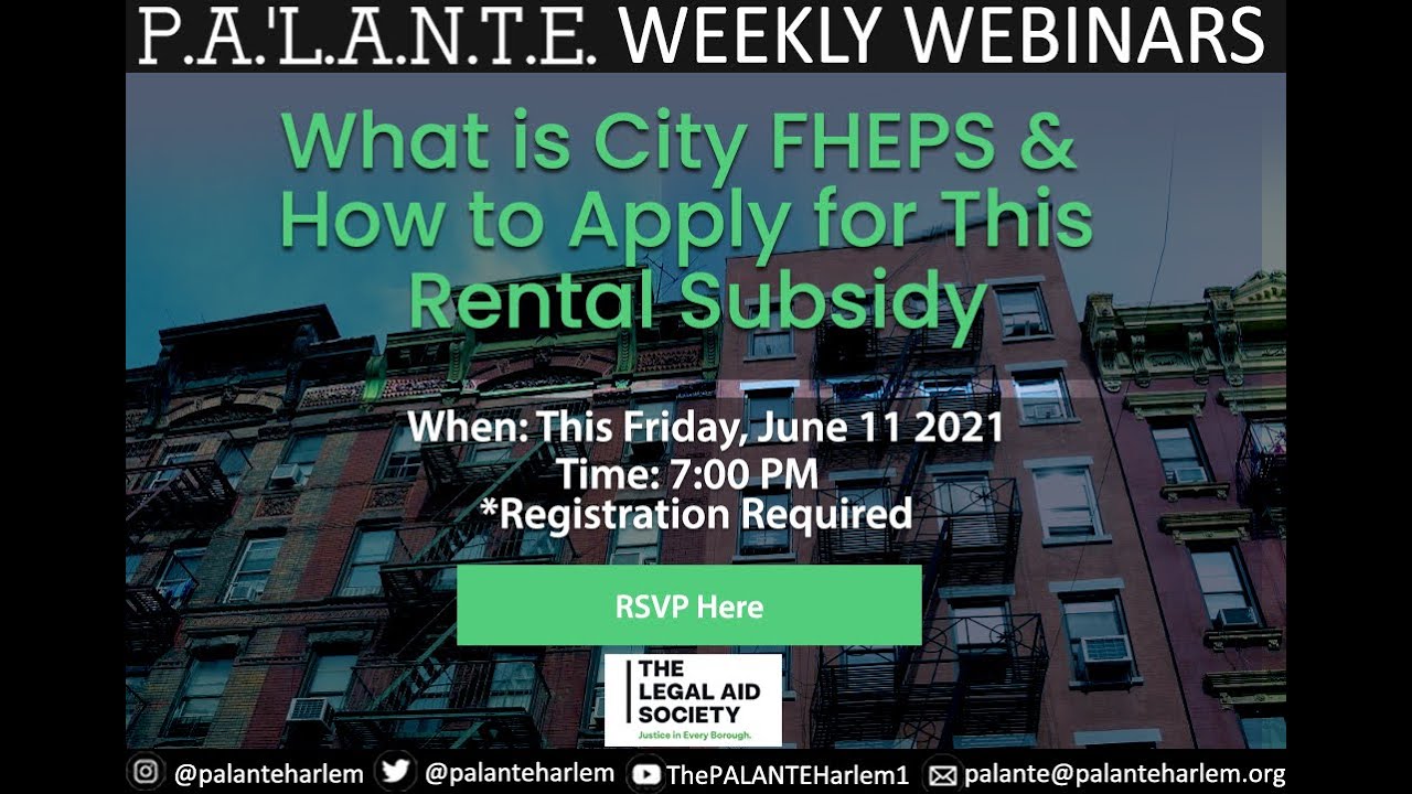 What is City FHEPS Webinar YouTube