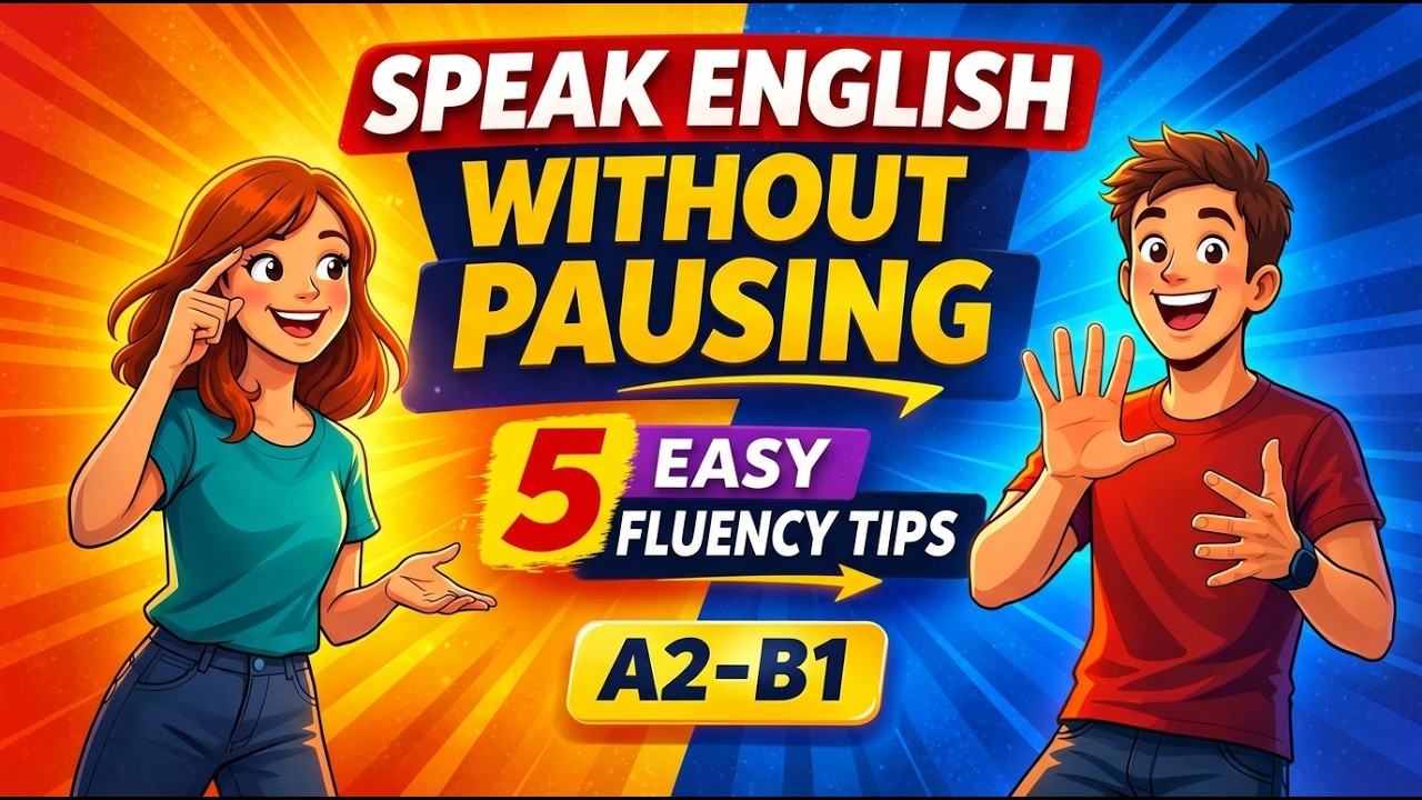 Speak English Without Pausing | 5 Easy Fluency Tips (A2–B1) - YouTube