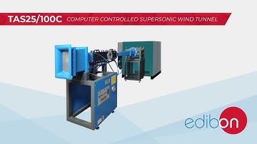 TAS25-100C + SCADA System - COMPUTER CONTROLLED SUPERSONIC WIND TUNNEL | EDIBON