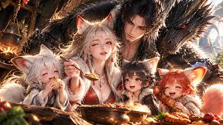 【Multisub Anime】 【一席狐宴暖龍心】穿成獸世炮灰狐女後，她憑美食系統養大三隻獸崽，讓曾被厭棄的一家等來冷傲黑龍夫君的偏愛#動漫 #anime
