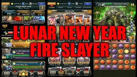 Legendary Game Of Heroes: Lunar New Year Event Gameplay/Team Testing (Fire Slayer)