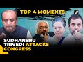 Top 4 moments bjps sudhanshu trivedi attacks congress over sam pitrodas inheritance tax remark