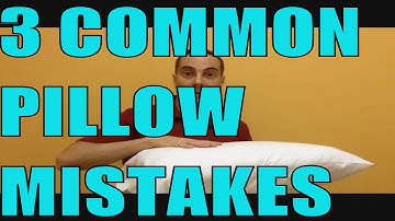 3 Most Common Sleeping Pillow Mistakes And Best Pillow For Neck Pain and Headaches Dr Walter Salubro