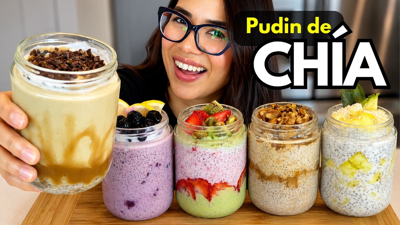 5 Pudines de CHIA Saludables Altos en Proteína