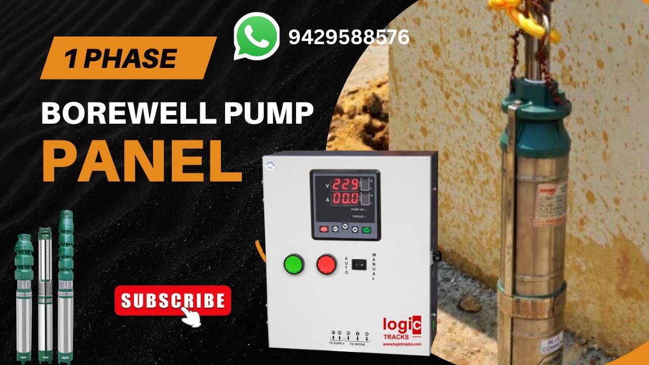 single phase submersible pump panel for v4 v6 borewell pump with start & run capacitor 