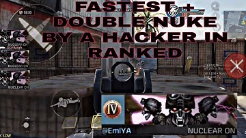 Fastest Double NUKE by a Hacker in Ranked. #codm #callofduty #callofdutymobile