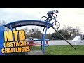 MOUNTAIN BIKE OBSTACLE CHALLENGES *CRASHES*