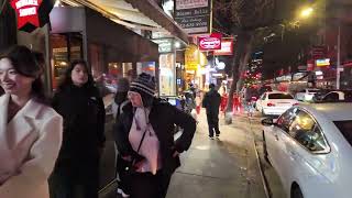 Saturday Night NYC Walk from Greenwich Village to Soho in December 2023