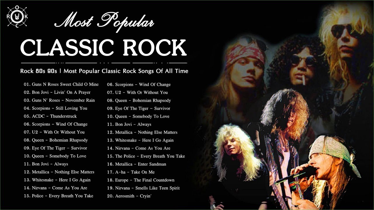 Classic Rock 80s 90s | Most Popular Classic Rock Songs Of All Time