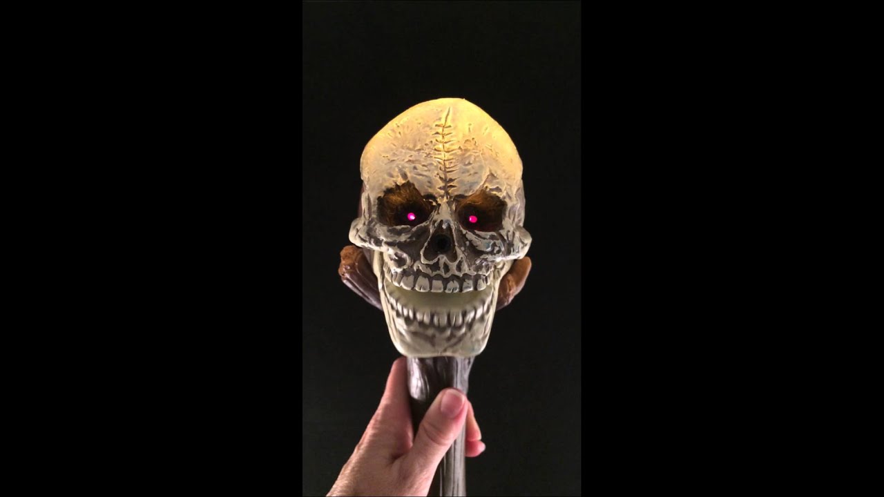 sinnys stuff demo video vintage talking skull walking stick gemmy halloween prop on ebay - Talking Skull Halloween sinnys stuff demo video vintage talking skull walking stick gemmy halloween prop on ebay - Talking Skull Halloween