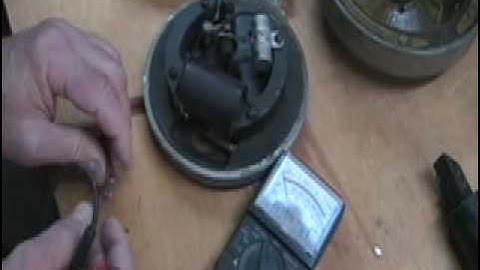 How to test a coil in an antique outboard engine