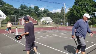 Easton Mass  Pickleball   Burt Lewis and Jordan Arbit vs Ellen Sheridan and John Nasuti