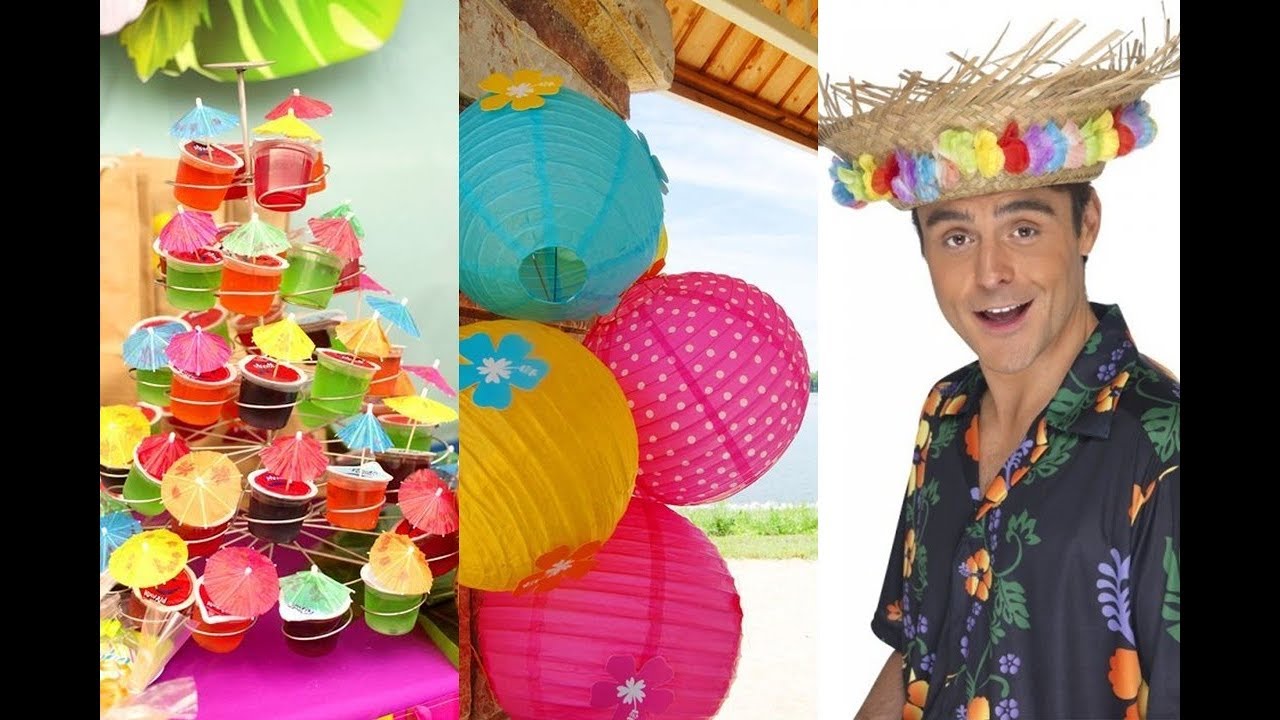 IDEAS PARA UNA FIESTA HAWAIANA CON UN AIRE MUY TROPICAL