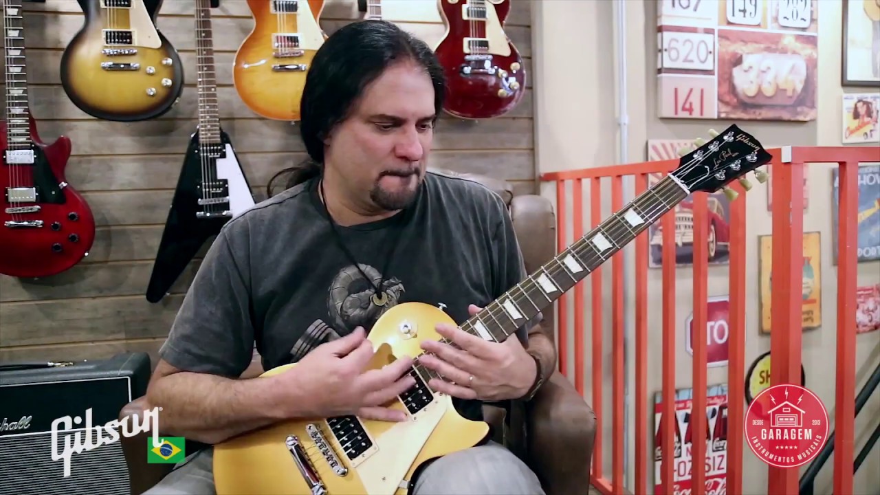 Gibson Les Paul 50s Tribute 2016 T Satin Gold Top - YouTube