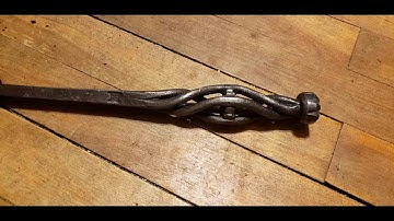 How to Forge a Split Basket Twist Handle  (Basket series #2)