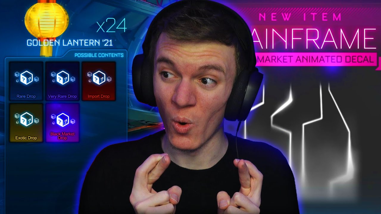 OPENING MORE GOLDEN LANTERN CRATES IN ROCKET LEAGUE!