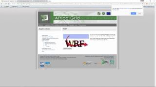 Video demonstration of the WRF portlet