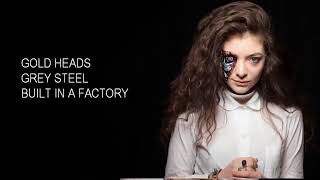 Lorde Robots Lyrics