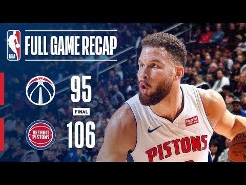 Detroit Pistons Vs Washington Wizards Full Game Highlights 12 26 2018 NBA Season