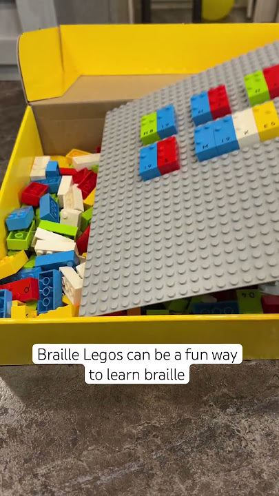 Braille Legos for the Blind & Visually Impaired #braille #blind #VisuallyImpaired