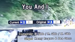 YOU AND I Kenny Rogers 🎵Karaoke Version🎵