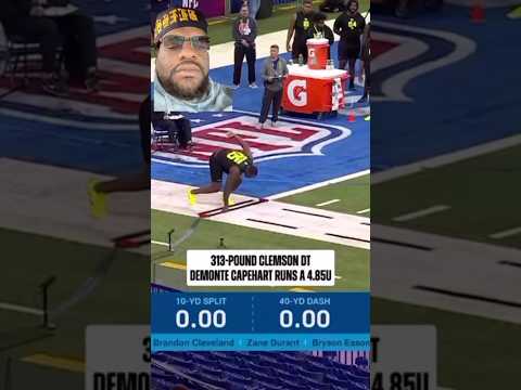 The nfl Combine Lineman are huge & FastAF