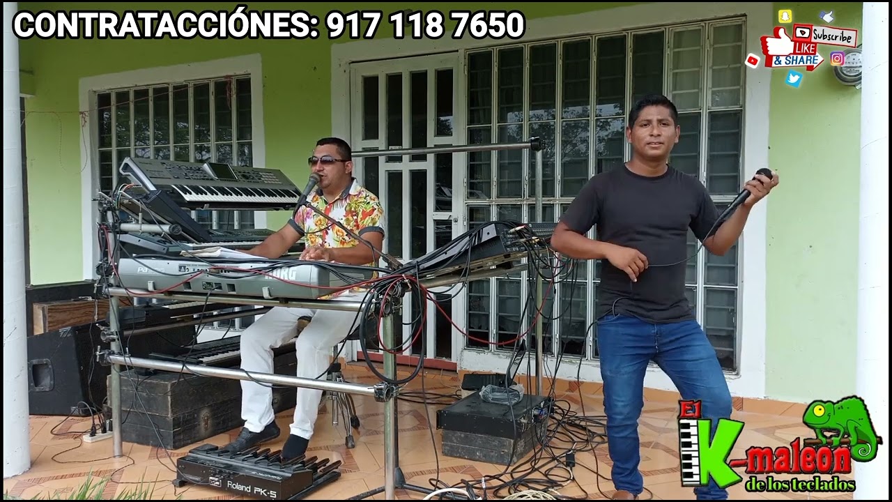 el camaleón de los teclados - paraiso escondido - en vivo -