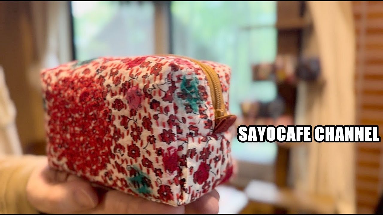 vol.166【60代ハンドメイド作家の手芸vlog】1cmに満たないハギレを使ったポーチと、着なくなったシャツをバラして刺し子&ペイントでポーチ作り