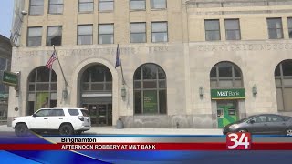 Binghamton man arrested for robbing M&T Bank downtown