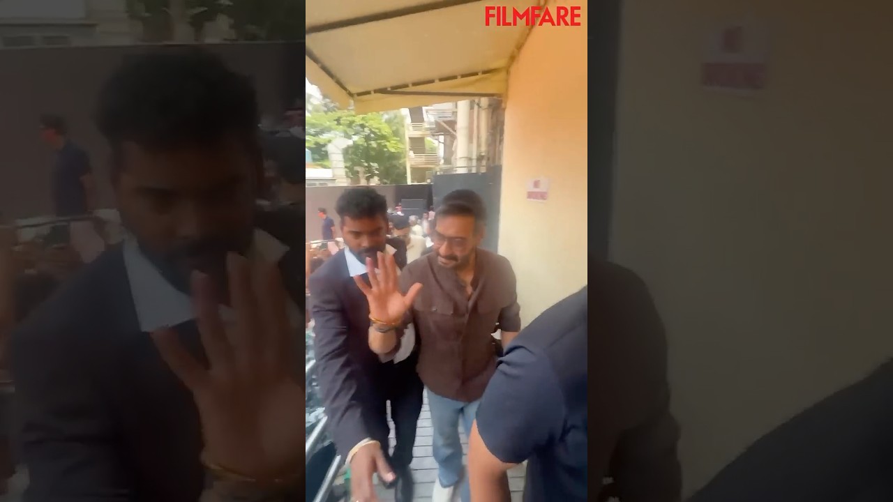 Ajay Devgn and Vaani Kapoor arrive at Raid 2’s trailer launch. 🙌