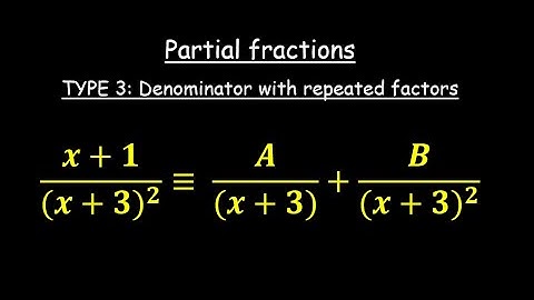 Partial Fractions (Denominator with quadratic factors) - Part 6