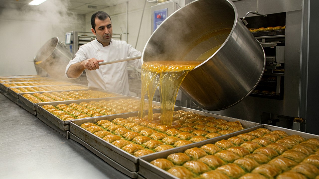Legendary Turkish Baklava! Full Making Process – Turkish Cuisine